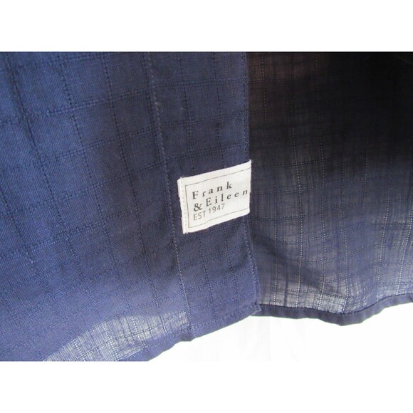 Frank & Eileen Finbar Blue Checkered Button Down Long Sleeve Shirt Size S NWOT - Picture 6 of 7